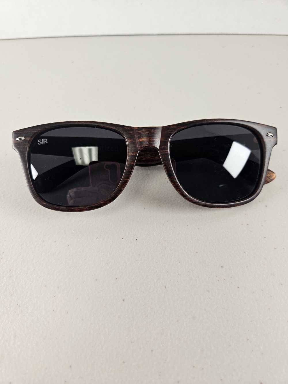 Shady Rays Classic Timber Mens Polarized Sunglasses Color Amber Woods Like New
